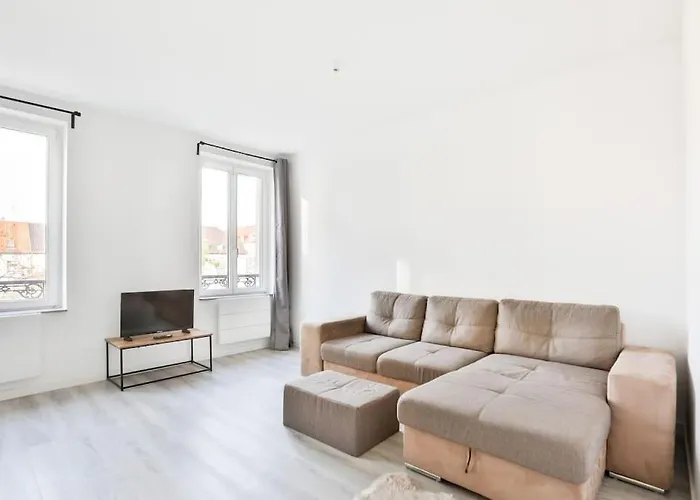 Suite Lumineux Et Moderne, Parking Gratuit, Mulhouse Centre